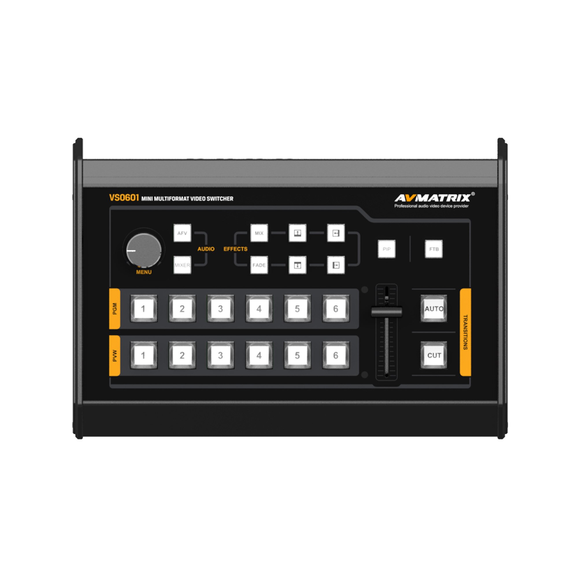Avmatrix-VS0601-Mini-6-Channel-SDI-HDMI-Multi-format-Video-Switcher-with-T-Bar-AUTO-CUT